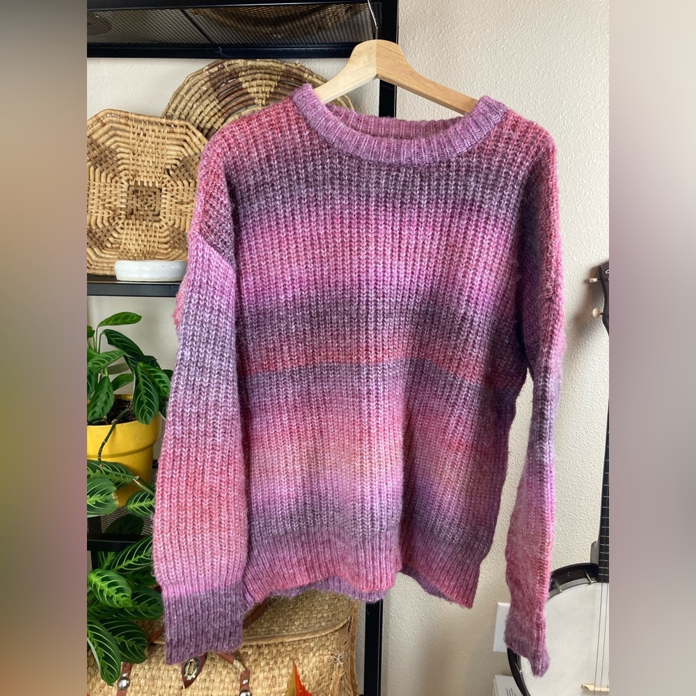 RACHEL ZOE Ombre oversized chunky knit pullover sweater. Size Small
